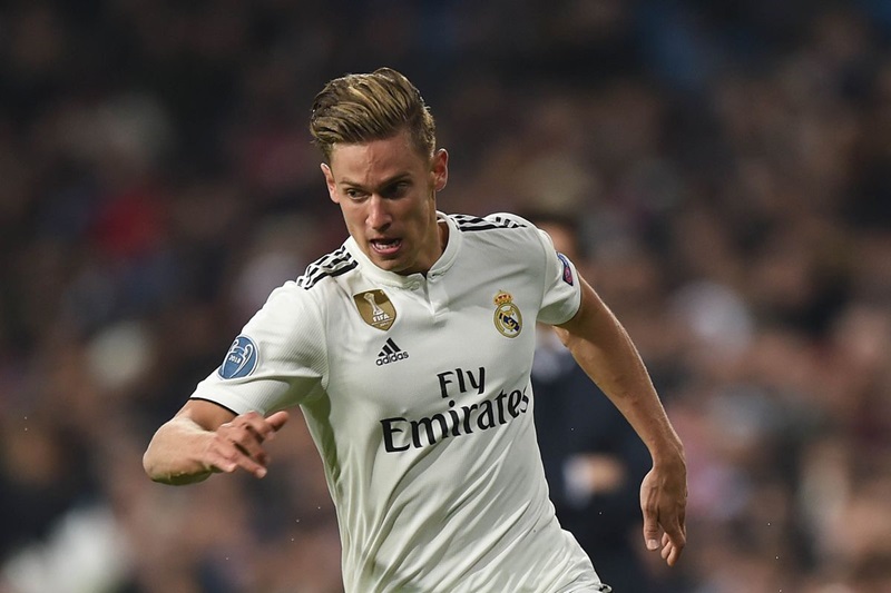 Marcos Llorente thi đấu trong màu áo Real Madrid