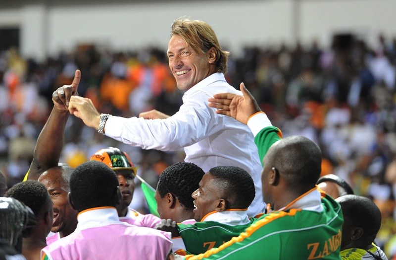 Hervé Renard nhận được sự tung hô trong chiến thắng CAN 2012 cùng tuyển Zambia