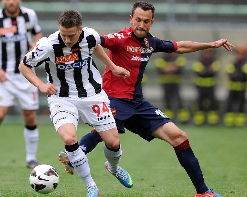 Piotr Zieliński trong màu áo của Udinese