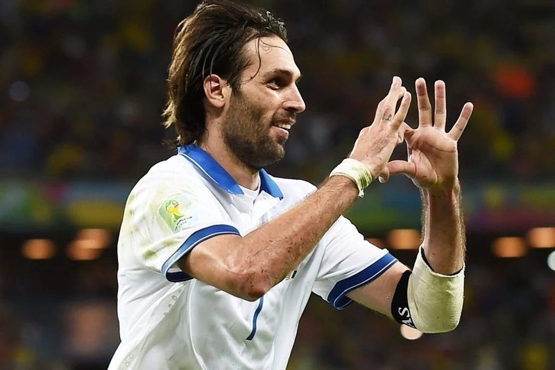 Giorgos Samaras nổi bật với mái tóc lãng tử và lối chơi đậm chất nghệ sỹ